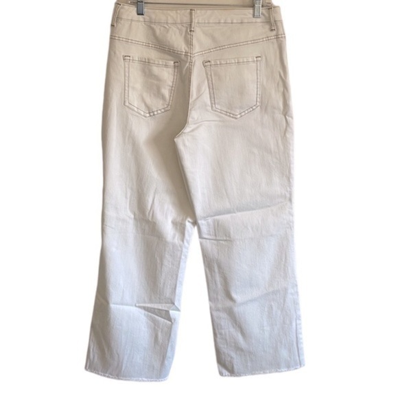 Logo by Lori Goldstein Wide Leg Jeans Women’s Size 8 Tall High Rise‎ White - Picture 3 of 11